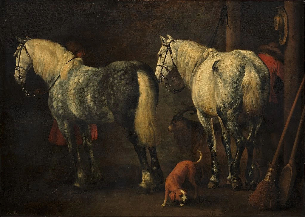 Interno di una stalla con due stampi di mele - Museo Boijmans Van Beuningen